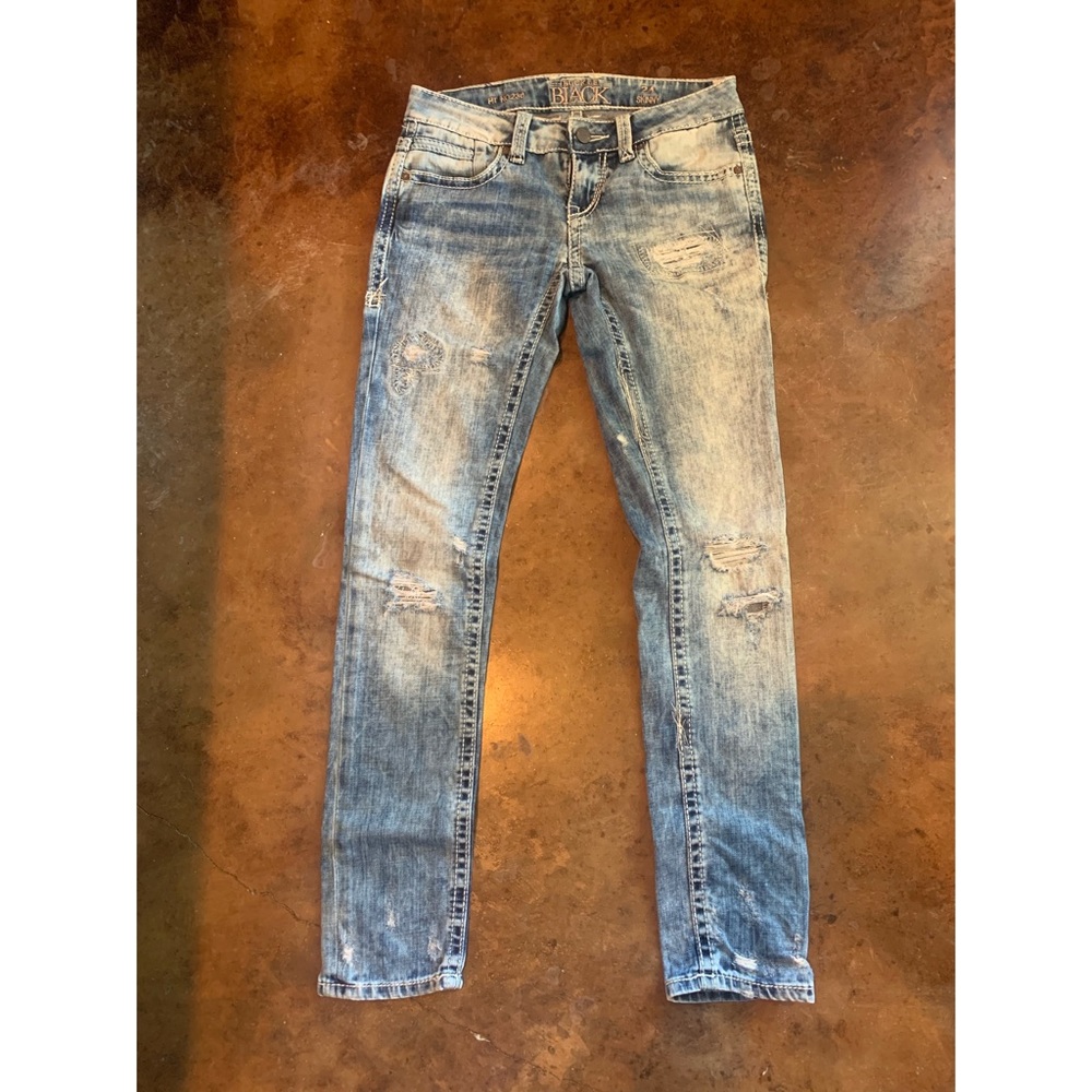 Buckle Black Skinny Jeans